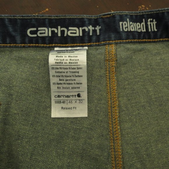 Carhartt Rugged Flex Relaxed Fit Double Front Utility Jean 46x32 - Picture 5 of 6